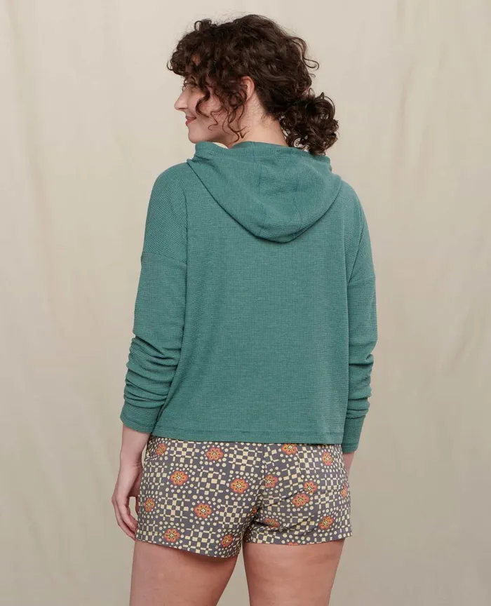 ToadandCo Loungewear and Sleep Foothill Long Sleeve Hoodie Silver Pine 8211 Women039s
