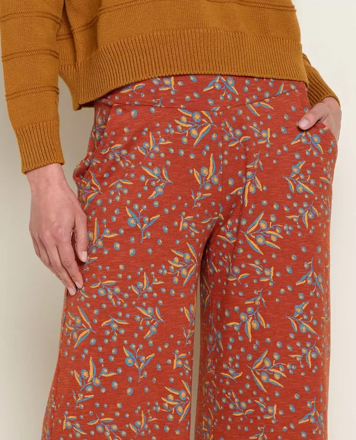 ToadandCo Pants Chaka Wide Leg Pant Cinnamon Seedpod Print 8211 Women039s