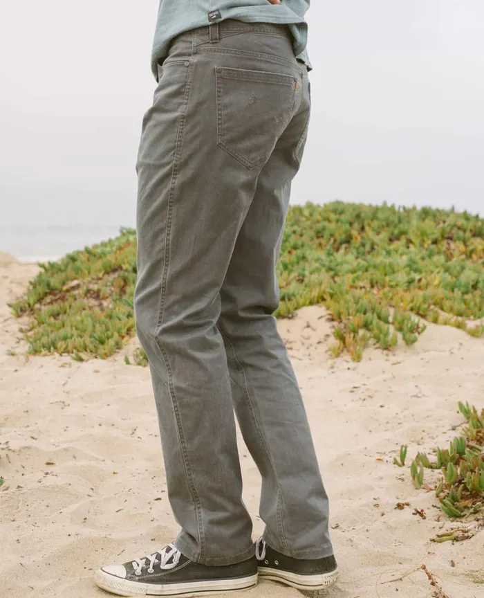 ToadandCo Pants Mission Ridge 5 Pocket Lean Pant Iron Vintage Wash 8211 Men039s