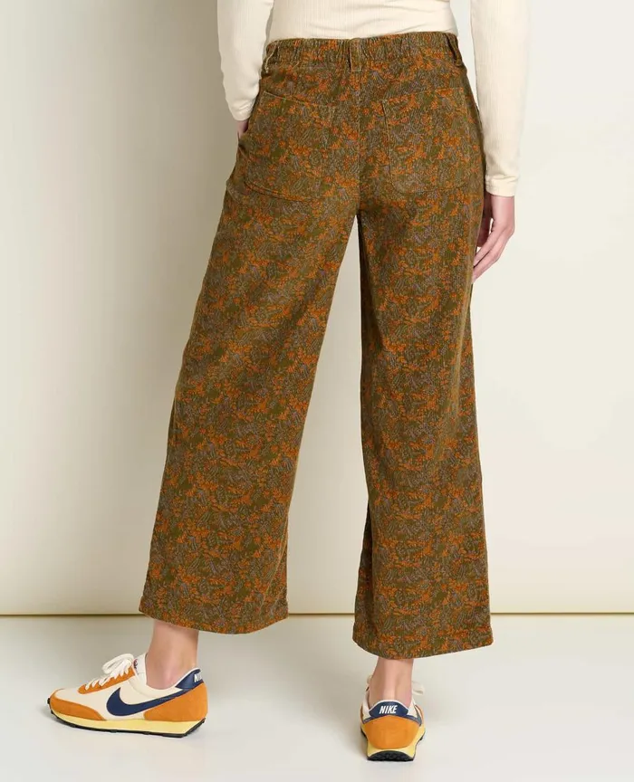 ToadandCo Pants Scouter Cord Pleated Pull On Pant Fir Floral Print 8211 Women039s