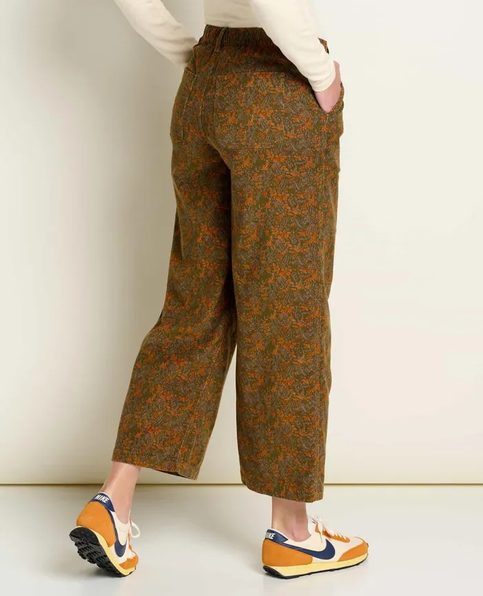 ToadandCo Pants Scouter Cord Pleated Pull On Pant Fir Floral Print 8211 Women039s