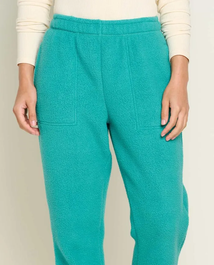 ToadandCo Pants Women039s Campo Fleece Jogger Cyan 8211 Women039s