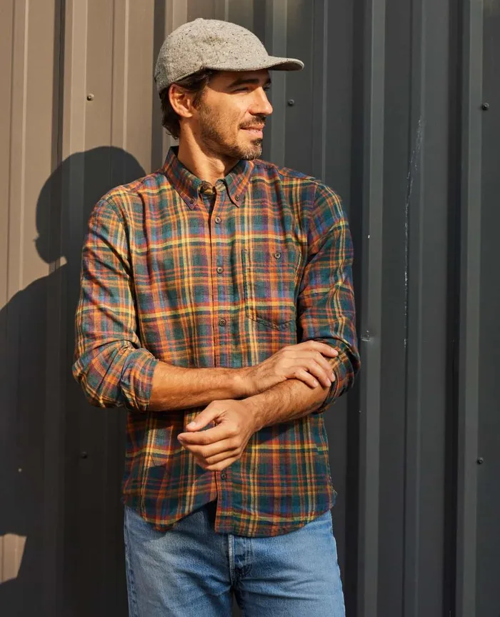 ToadandCo Shirts Airsmyth Long Sleeve Shirt Jasper 8211 Men039s