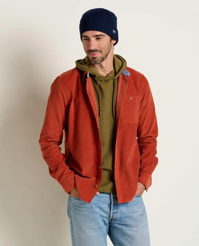 ToadandCo Shirts Men039s Scouter Cord Long Sleeve Shirt Cinnamon 8211 Men039s