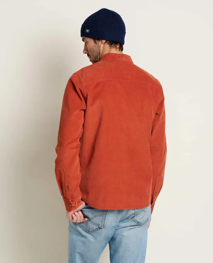 ToadandCo Shirts Men039s Scouter Cord Long Sleeve Shirt Cinnamon 8211 Men039s