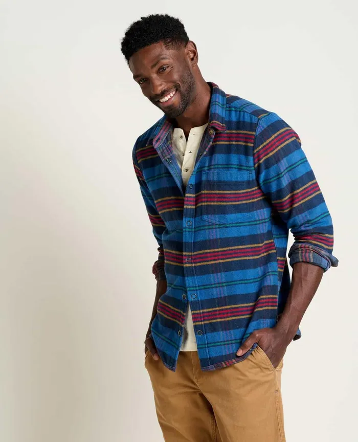 ToadandCo Shirts Over And Out Reversible Long Sleeve Shirt Cornflower 8211 Men039s