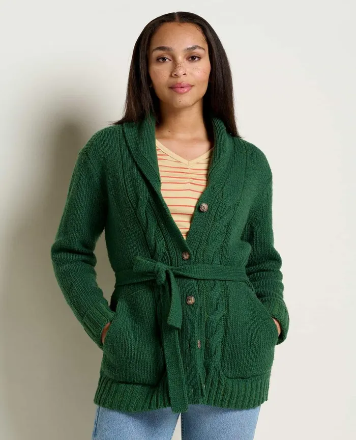 ToadandCo Sweaters Ginn Cable Cardigan Pasture 8211 Women039s