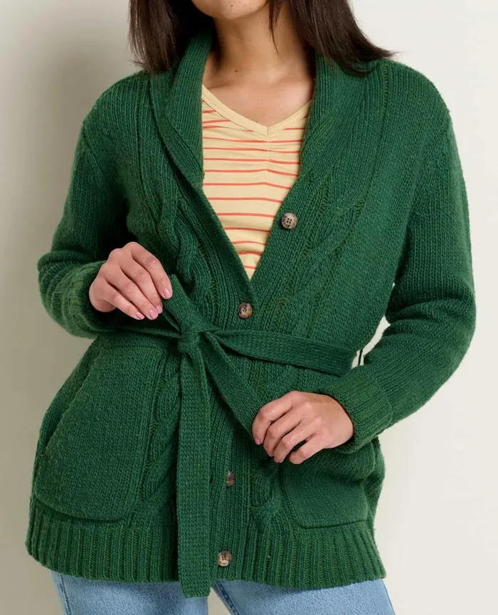 ToadandCo Sweaters Ginn Cable Cardigan Pasture 8211 Women039s