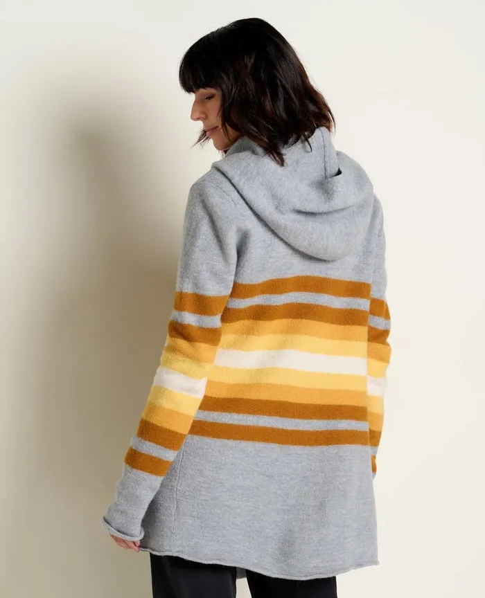 ToadandCo Sweaters Merino Heartfelt Hoodie Acorn Stripe 8211 Women039s