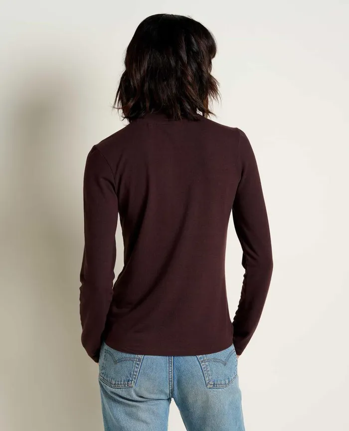 ToadandCo Tops and TShirts Piru Mockneck Long Sleeve Tee Carob 8211 Women039s