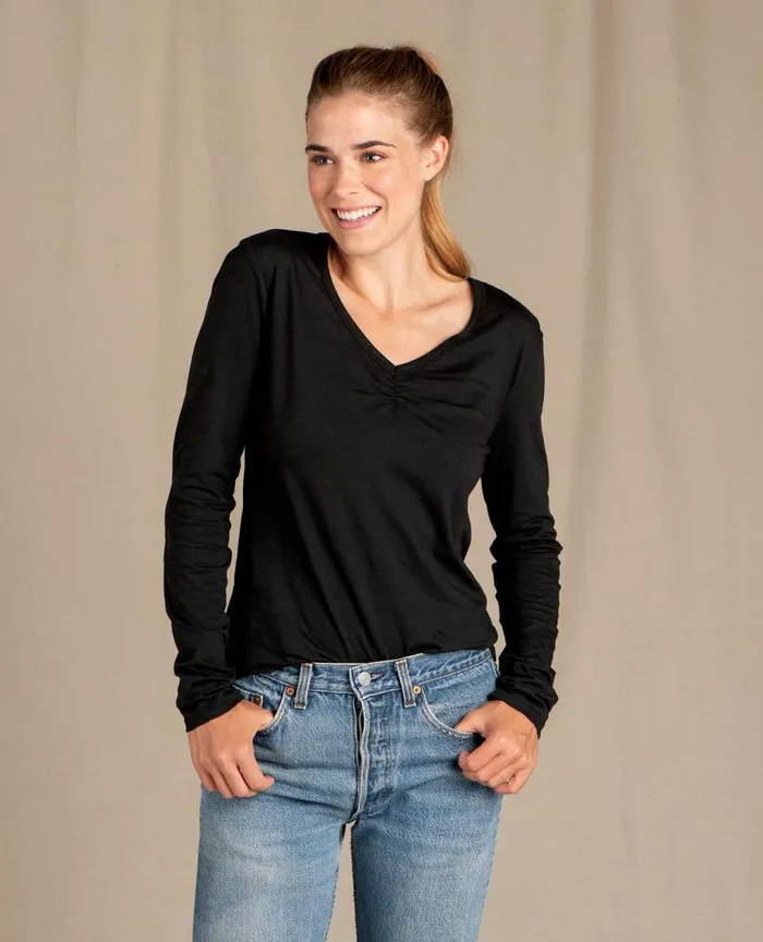 ToadandCo Tops and TShirts Rose Long Sleeve Tee Black 8211 Women039s