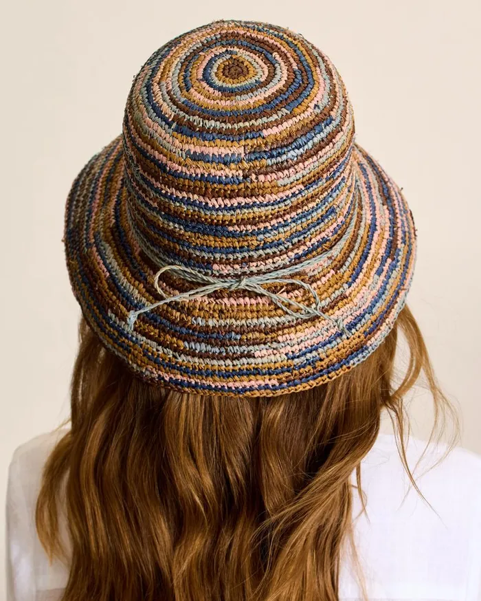 Tommy Bahama Hats and Caps Iris Raffia Bucket Hat Mixed Brown 8211 Women Tommy Bahama Hats and Caps Iris Raffia Bucket Hat Mixed Brown 8211 Women