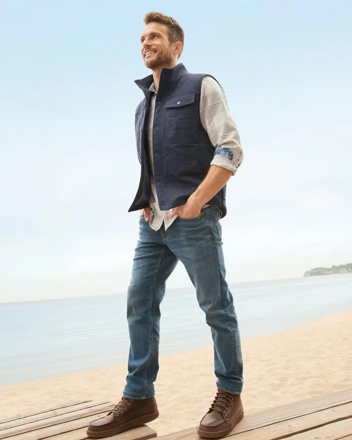 Tommy Bahama Jackets and Outerwear Palisades Palm Quilted Vest Maritime 8211 Men