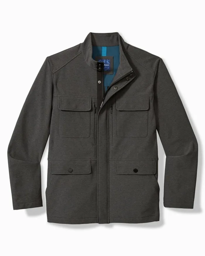 Tommy Bahama Jackets and Outerwear Stanley Park Softshell Field Jacket Coal 8211 Men