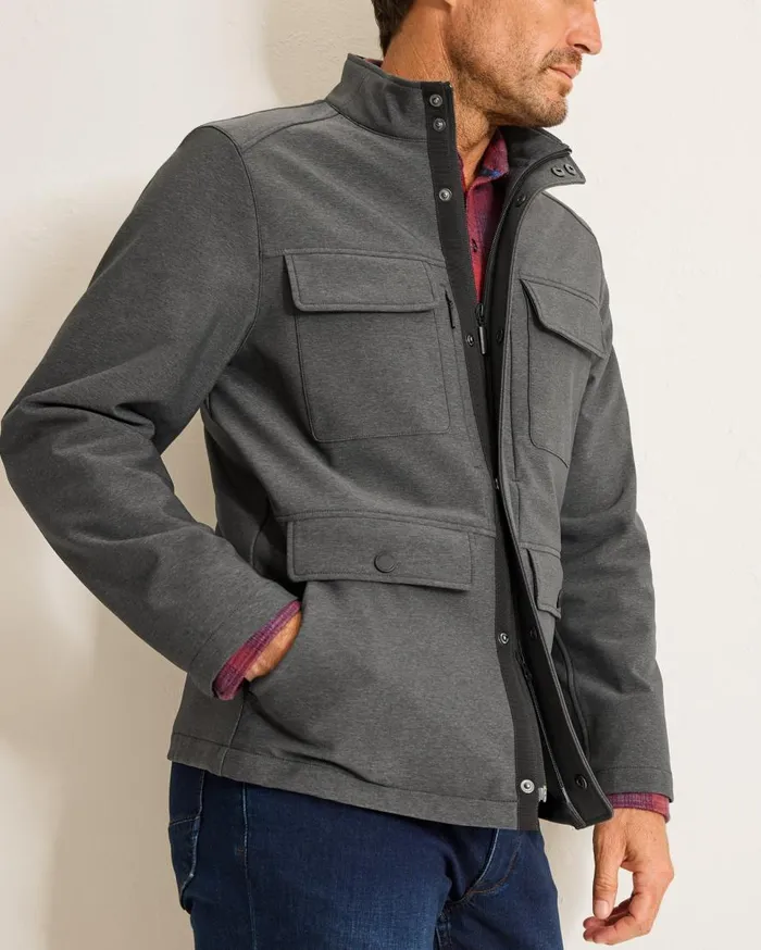 Tommy Bahama Jackets and Outerwear Stanley Park Softshell Field Jacket Coal 8211 Men