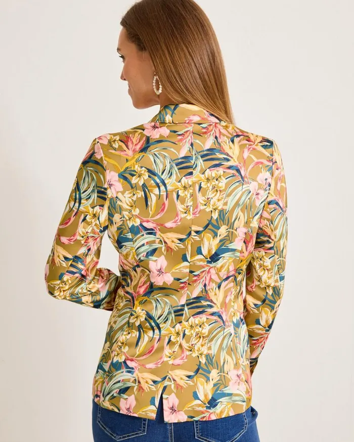 Tommy Bahama Jackets Flora Amora Satin Blazer Greek Olive 8211 Women