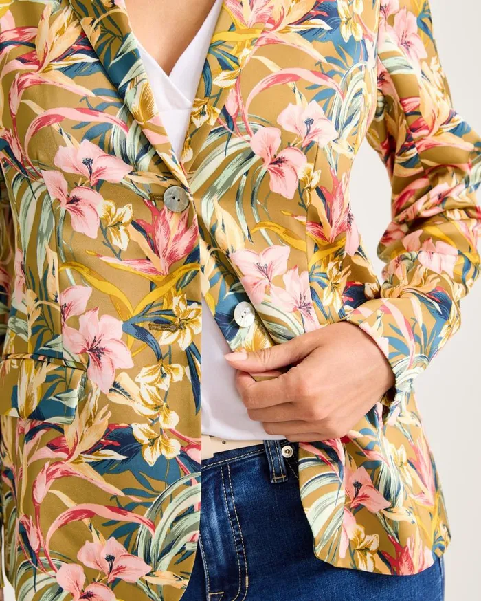 Tommy Bahama Jackets Flora Amora Satin Blazer Greek Olive 8211 Women