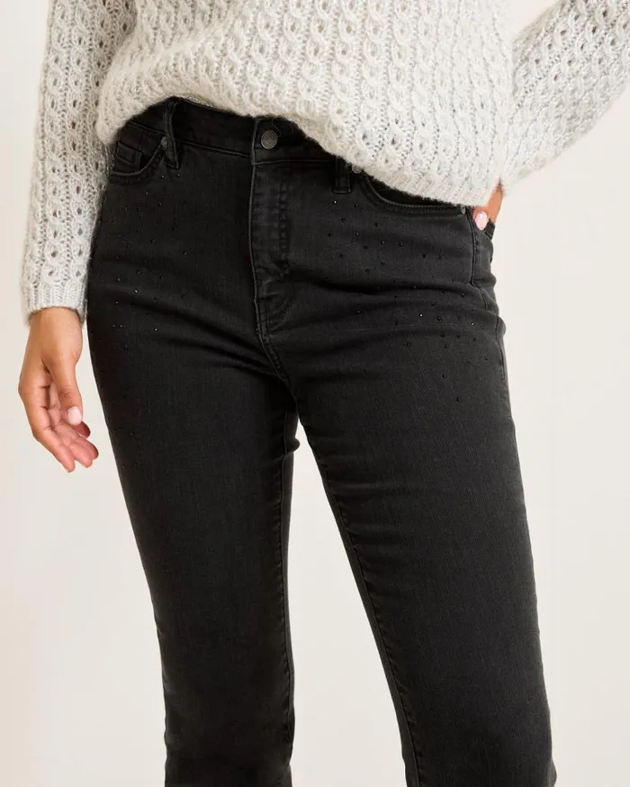 Tommy Bahama Jeans Boracay Beach Sparkle HighRise Skinny Ankle Jeans Coastal Black Wash 8211 Women