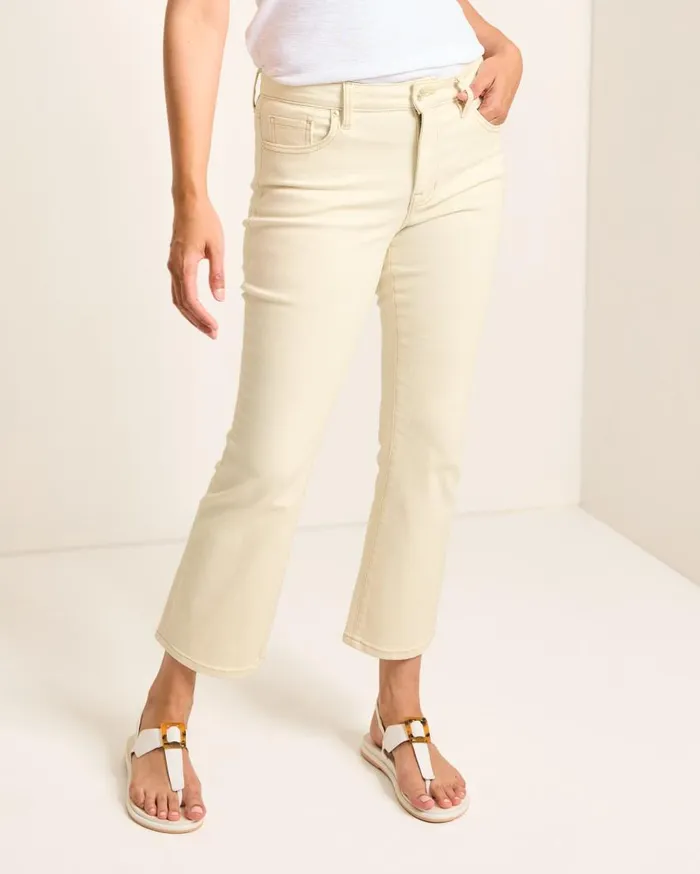 Tommy Bahama Jeans Natural MidRise Cropped Mini Bootcut Jeans Natural 8211 Women
