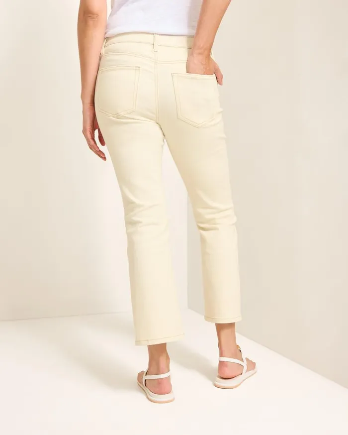 Tommy Bahama Jeans Natural MidRise Cropped Mini Bootcut Jeans Natural 8211 Women