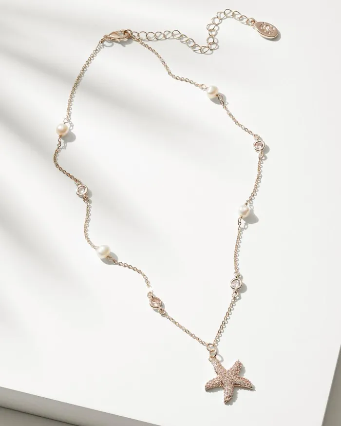 Tommy Bahama Jewelry Island Essence Rose Gold Starfish Pearl Necklace Rose Gold 8211 Women Tommy Bahama Jewelry Island Essence Rose Gold Starfish Pearl Necklace Rose Gold 8211 Women