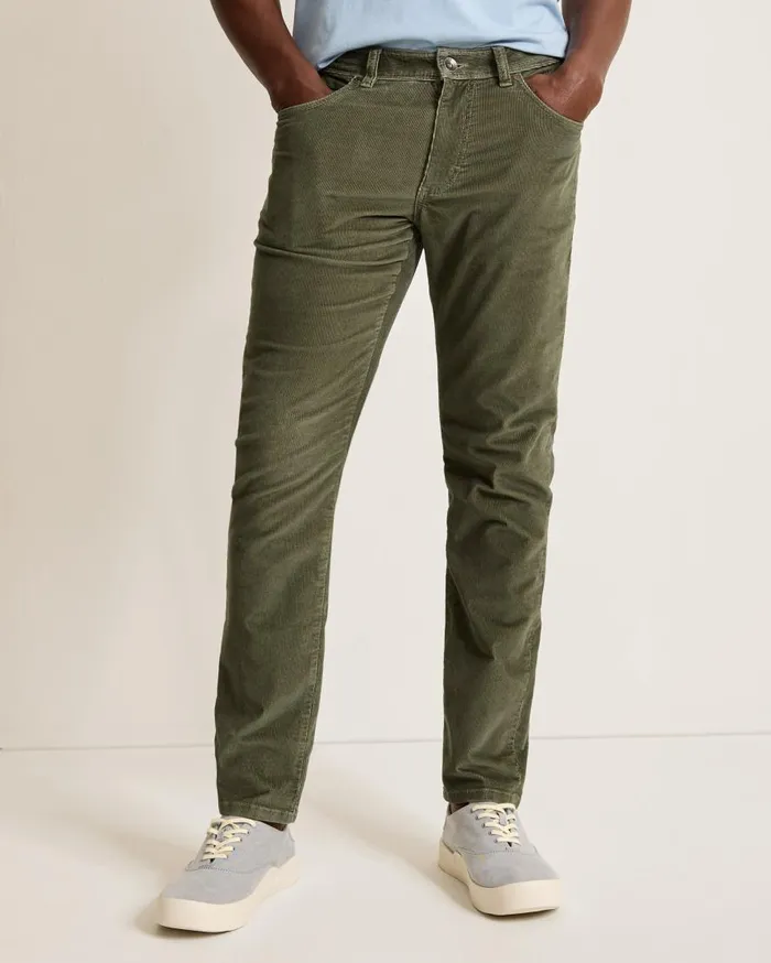 Tommy Bahama Pants and Chinos Sea Coast Corduroy 5Pocket Pants Beetle Green 8211 Men