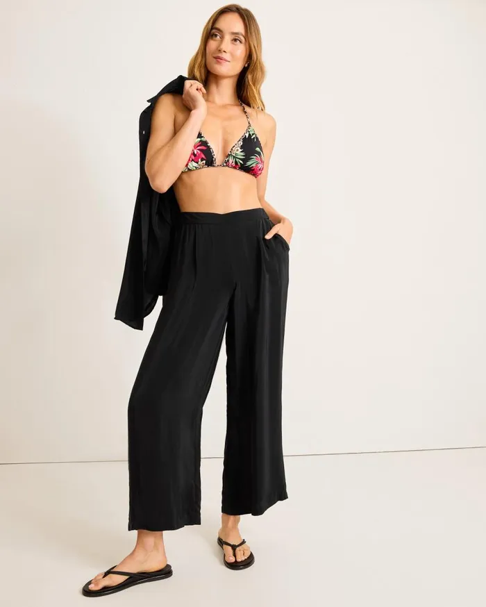 Tommy Bahama Pants and Crops Calypso Crepe Beach Pants Black 8211 Women Tommy Bahama Pants and Crops Calypso Crepe Beach Pants Black 8211 Women