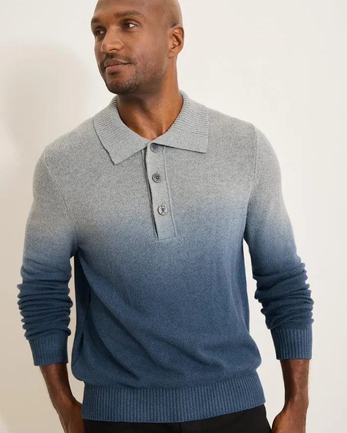 Tommy Bahama Polos Ombr DipDye Sweater Polo Dress Blues 8211 Men Tommy Bahama Polos Ombr DipDye Sweater Polo Dress Blues 8211 Men