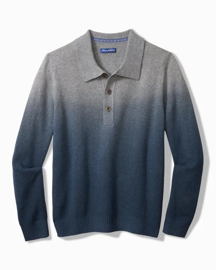 Tommy Bahama Polos Ombr DipDye Sweater Polo Dress Blues 8211 Men Tommy Bahama Polos Ombr DipDye Sweater Polo Dress Blues 8211 Men