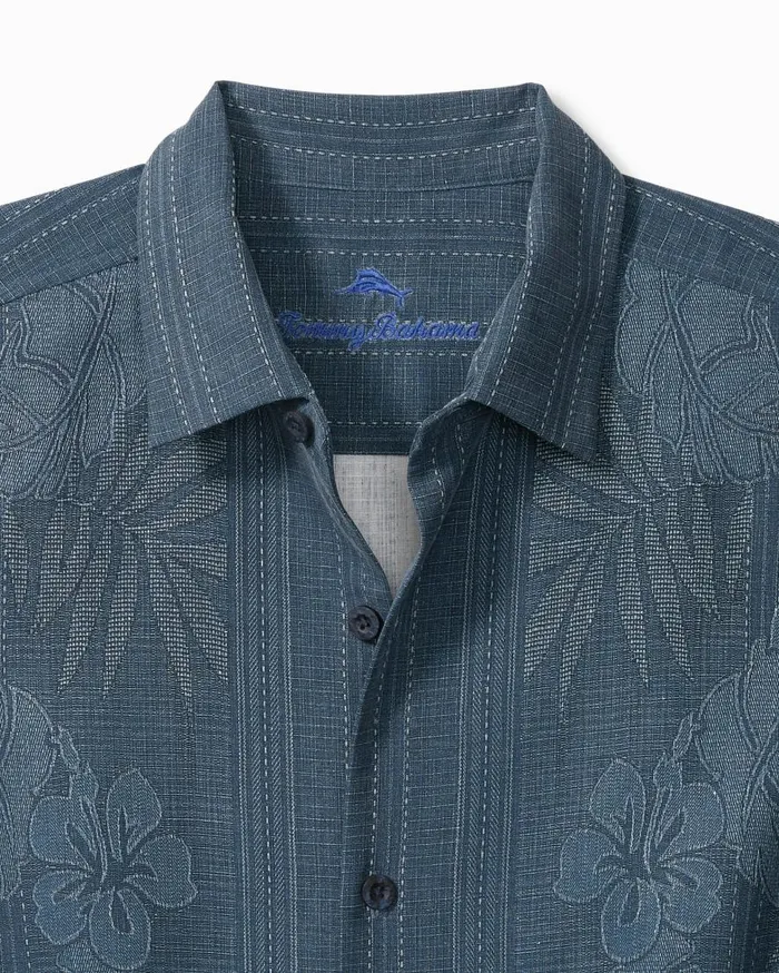 Tommy Bahama Shirts Bali Border Silk Camp Shirt Navy 8211 Men Tommy Bahama Shirts Bali Border Silk Camp Shirt Navy 8211 Men