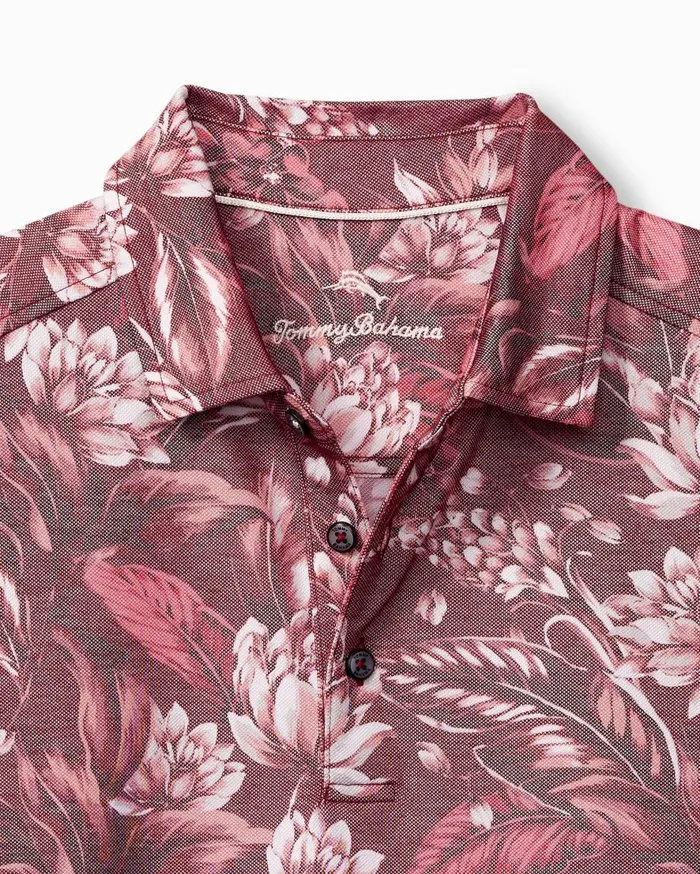 Tommy Bahama Shirts Midnight Excursions IslandZone Polo Cherry Stone 8211 Men Tommy Bahama Shirts Midnight Excursions IslandZone Polo Cherry Stone 8211 Men