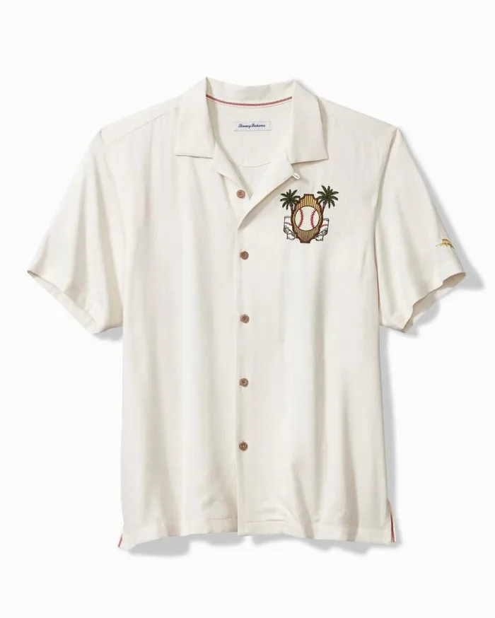 Tommy Bahama Shirts MLB Pitcher039s Paradiso Silk Camp Shirt Newyorkyankees 8211 Men Tommy Bahama Shirts MLB Pitcher039s Paradiso Silk Camp Shirt Newyorkyankees 8211 Men