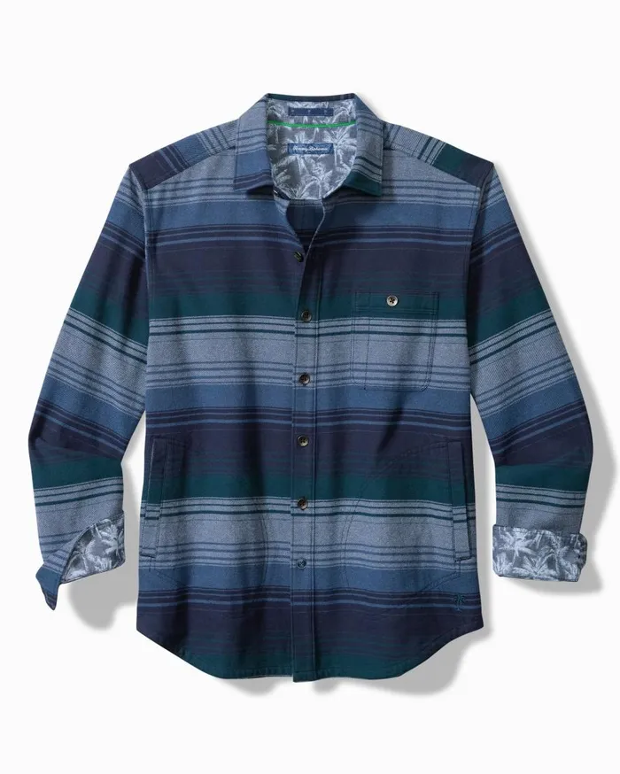 Tommy Bahama Shirts Sombra Shirt Jacket Island Navy 8211 Men