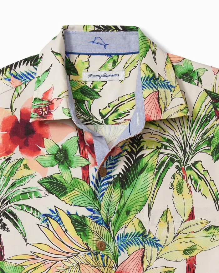 Tommy Bahama Shirts Tepito Garden IslandZone Camp Shirt Coconut Cream 8211 Men Tommy Bahama Shirts Tepito Garden IslandZone Camp Shirt Coconut Cream 8211 Men
