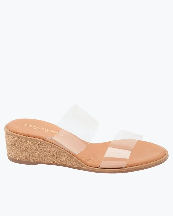 Tommy Bahama Shoes and Sandals Andr Assous Gwenn Clear Wedge Sandals Clear 8211 Women