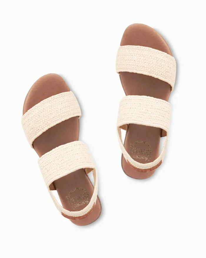 Tommy Bahama Shoes and Sandals Andr Assous Nigella Stretch Raffia Featherweights Sandals Natural 8211 Women