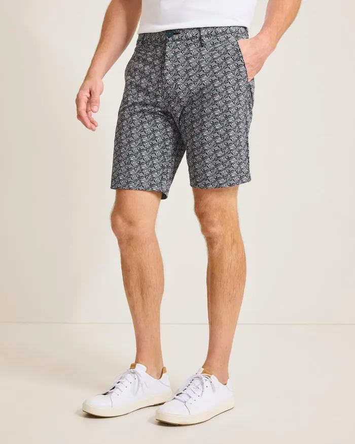 Tommy Bahama Shorts Chip Shot Beachcomber Geo IslandZone 9Inch Shorts Black 8211 Men