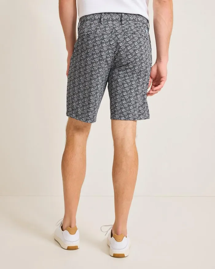 Tommy Bahama Shorts Chip Shot Beachcomber Geo IslandZone 9Inch Shorts Black 8211 Men