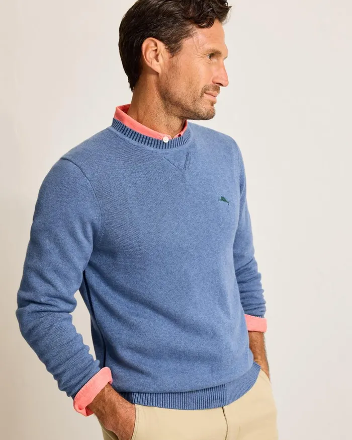 Tommy Bahama Sweaters Marlin Luxe Crew Sweater Dutch Blue Hthr 8211 Men Tommy Bahama Sweaters Marlin Luxe Crew Sweater Dutch Blue Hthr 8211 Men