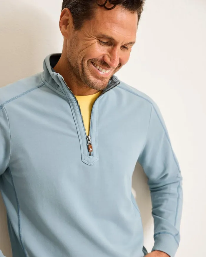 Tommy Bahama Sweatshirts Ben and Terry HalfZip Sweatshirt Norse Blue 8211 Men Tommy Bahama Sweatshirts Ben and Terry HalfZip Sweatshirt Norse Blue 8211 Men