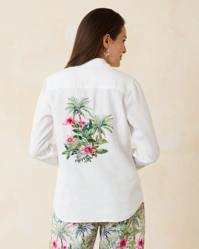 Tommy Bahama Tops and Shirts Coastalina Coastal Palms Linen Shirt White 8211 Women Tommy Bahama Tops and Shirts Coastalina Coastal Palms Linen Shirt White 8211 Women