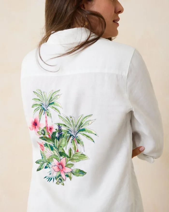 Tommy Bahama Tops and Shirts Coastalina Coastal Palms Linen Shirt White 8211 Women Tommy Bahama Tops and Shirts Coastalina Coastal Palms Linen Shirt White 8211 Women