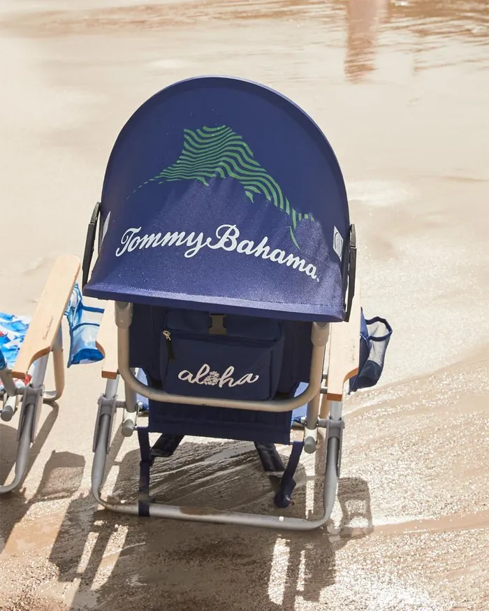 Tommy Bahama Umbrellas and Coolers Wavy Marlin Kids039 Canopy Navy 8211 Beach and Home