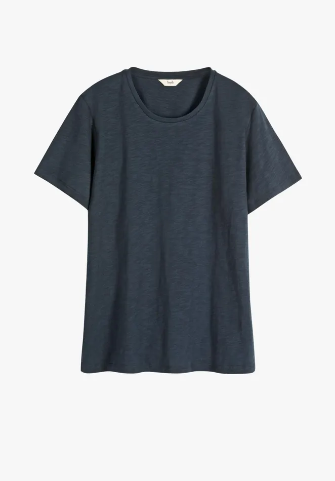 Tops and TShirts Women Hush Cali Cotton Slub Crew Tee Midnight