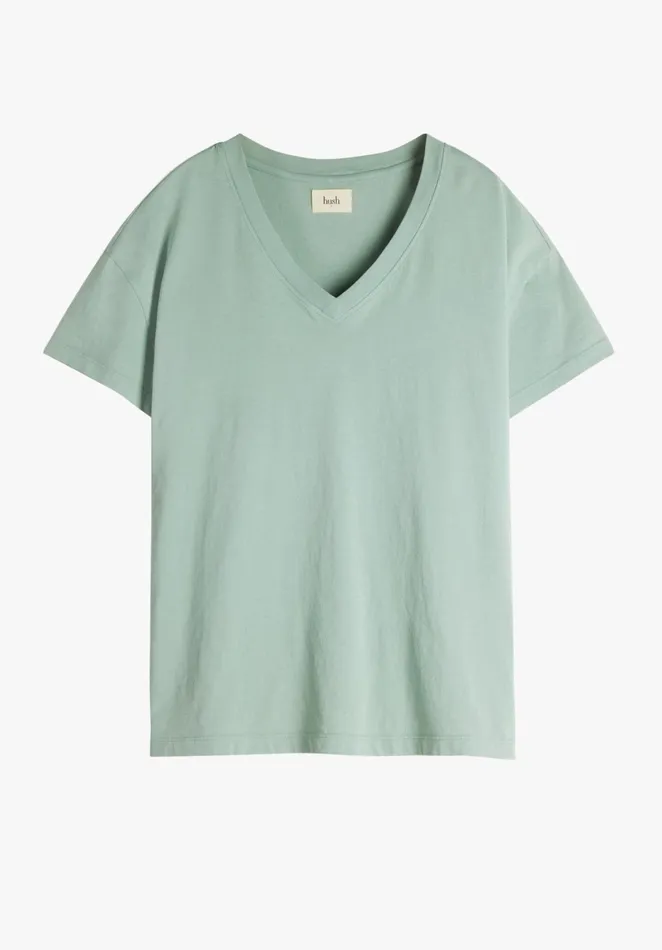 Tops and TShirts Women Hush Sara VNeck Boyfriend TShirt Soft Mint Green