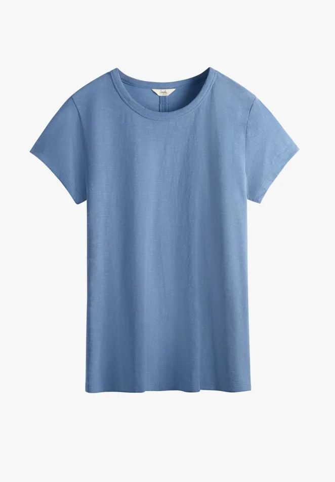 Tops and TShirts Women Hush Slim Fit Crew Tee Denim Blue