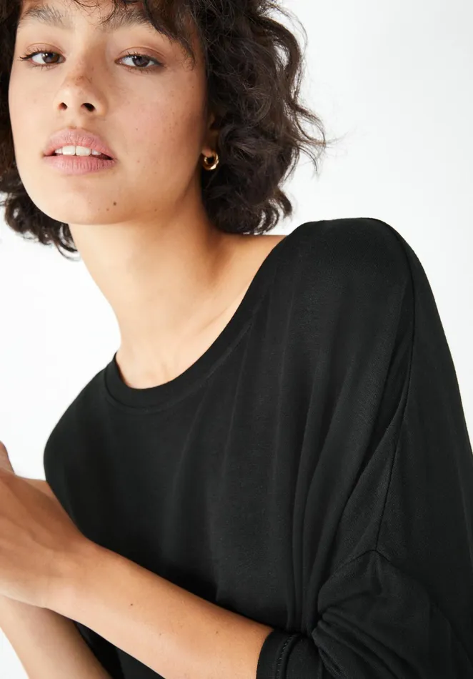 Tops and TShirts Women Hush Wide Jersey Top Black