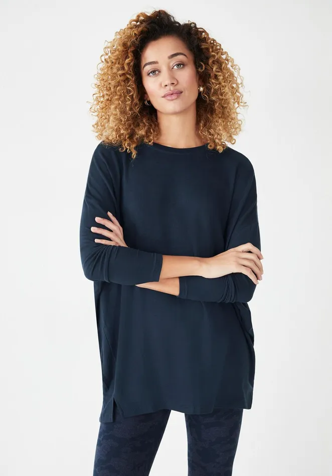 Tops and TShirts Women Hush Wide Jersey Top Midnight