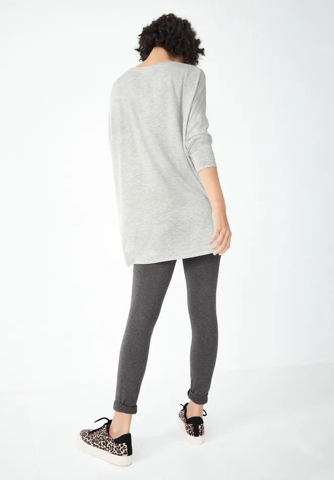 Tops and TShirts Women Hush Wide Jersey Top Pale Grey Marl