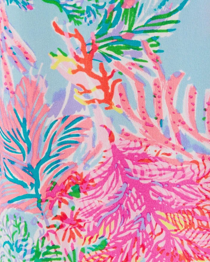 Tops WomenHome and Gifts Lilly Pulitzer Elsa Silk Top Celestial Blue Cay To My Heart Tops WomenHome and Gifts Lilly Pulitzer Elsa Silk Top Celestial Blue Cay To My Heart